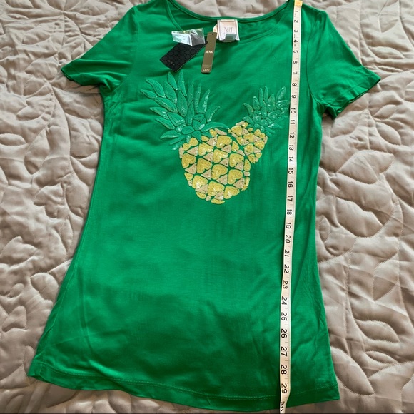 Women’s Pineapple Sparkly T-Shirt - Picture 6 of 11